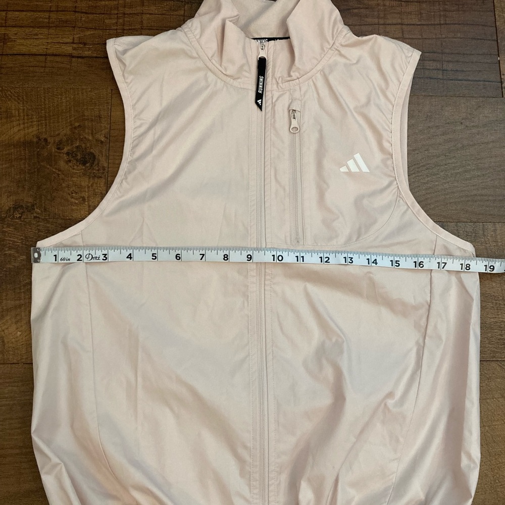 adidas NWT Own The Run OTR B Vest Putty Mauve WIND.RDY Running Vest Women’s S - Picture 13 of 15